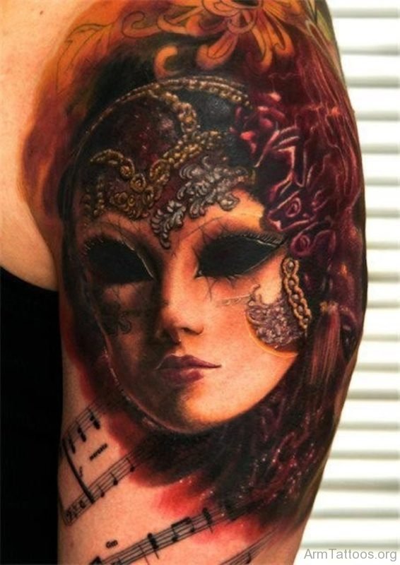 Lovely Mask Tattoo