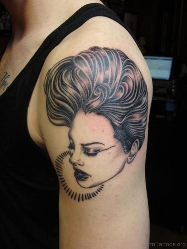 Lovely Portrait Tattoo On Arm 