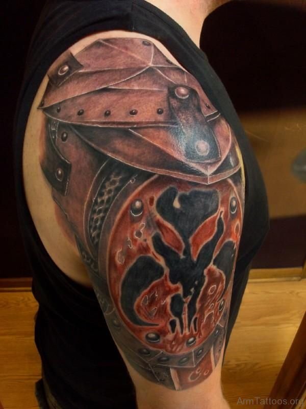 53 Funky Armour Tattoos On Arm