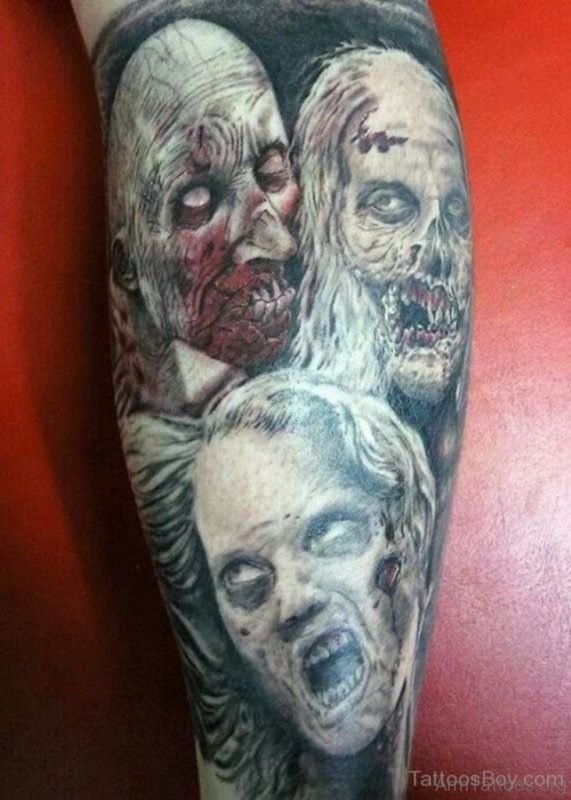 Mind Blowing Zombie Tattoo