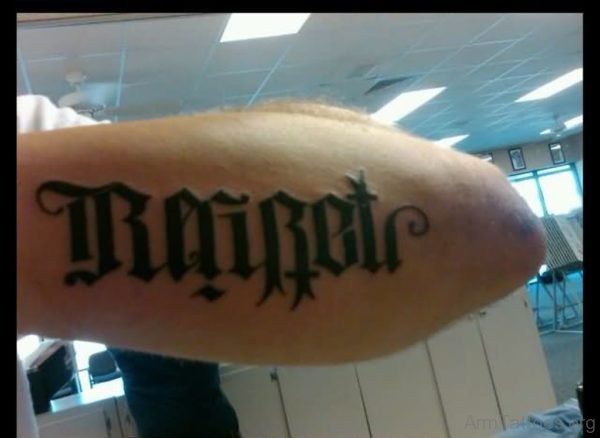 Magnificent Ambigram Tattoo