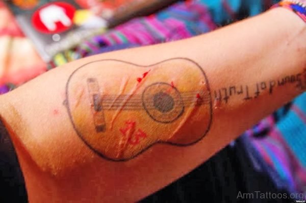 Magnificent Guitar Tattoo 