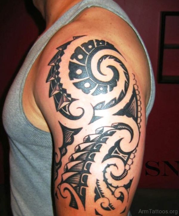 Maori Tattoo Design On Arm 