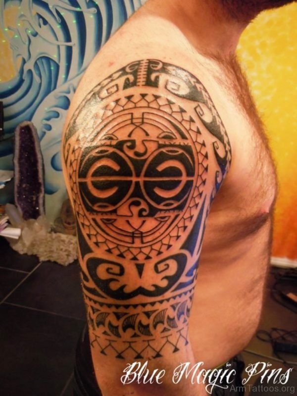 Maori Tattoo Design  For Arm 