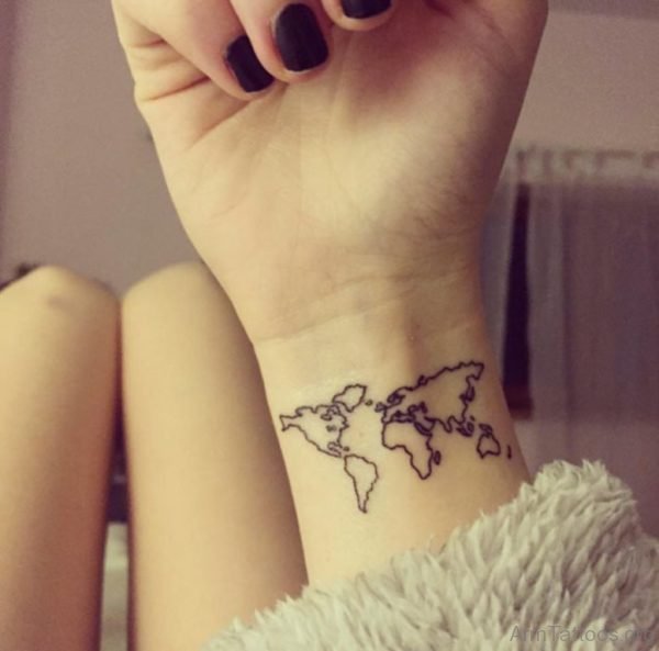 Map Tattoo Design