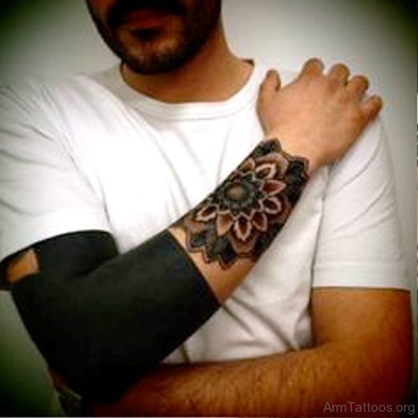 Marvelous Black Tattoo On Arm 