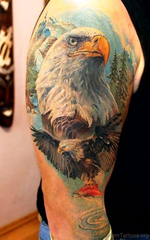 Marvelous Eagle Arm Tattoo