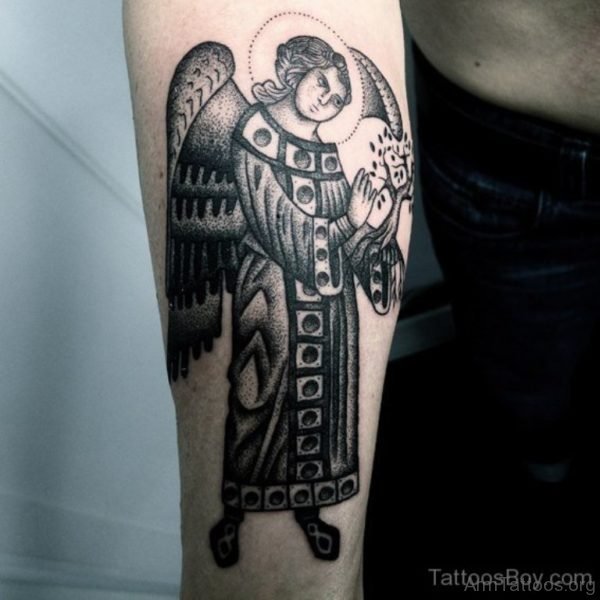 Medieval Angel Tattoo