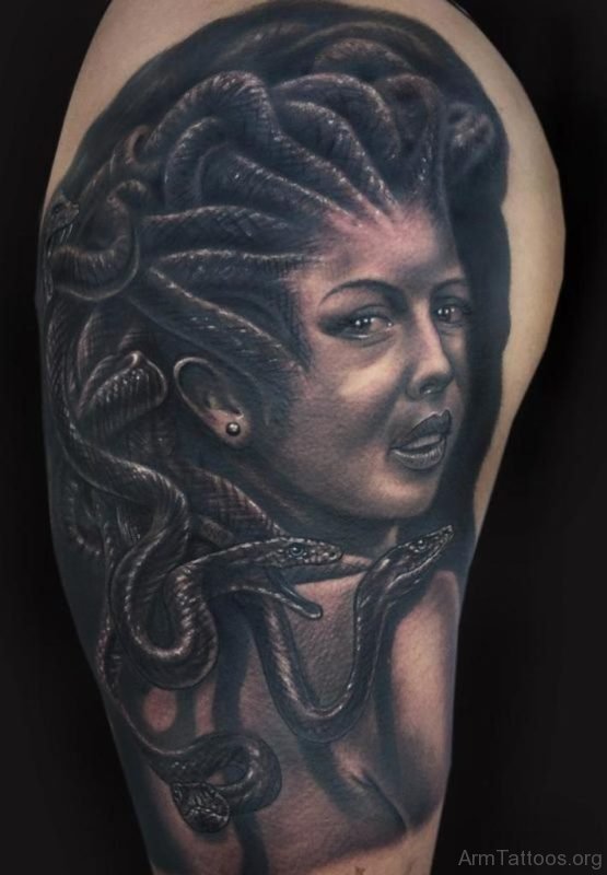 Medusa Portrait Tattoo 