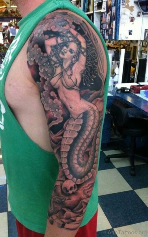 Medusa Tattoo Design On Arm 