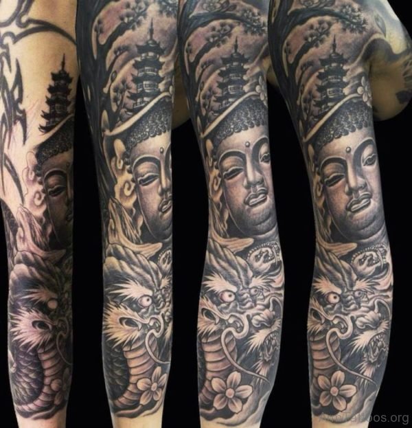 Mind Blowing Buddha Tattoo