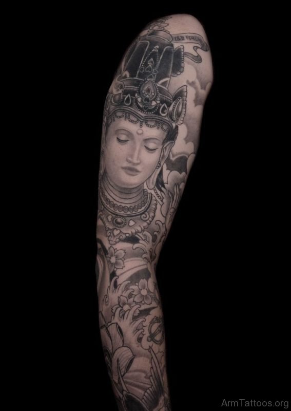 Mind Blowing Buddha Tattoo Design