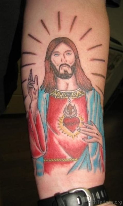 Mind Blowing Jesus Tattoo