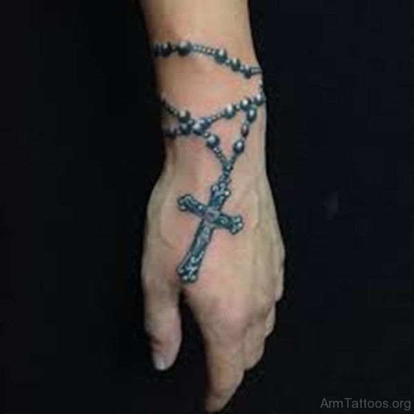 Mind Blowing Rosary Tattoo