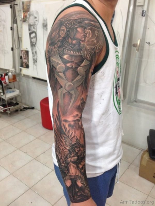 Mind Blowing Warrior Tattoo 