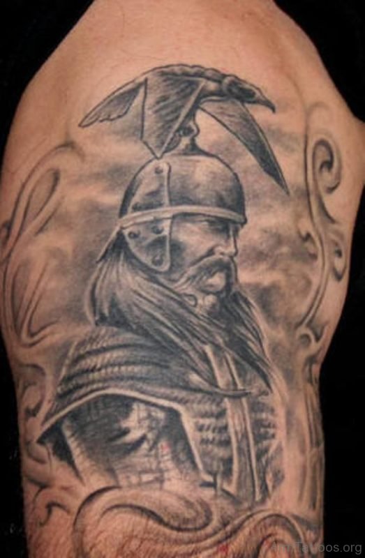 Mind Blowing Warrior Tattoo