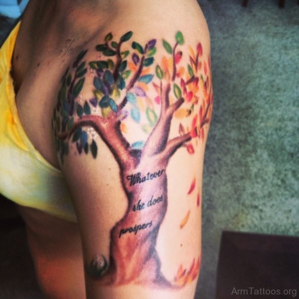 Mind Blwoing Tree Tattoo