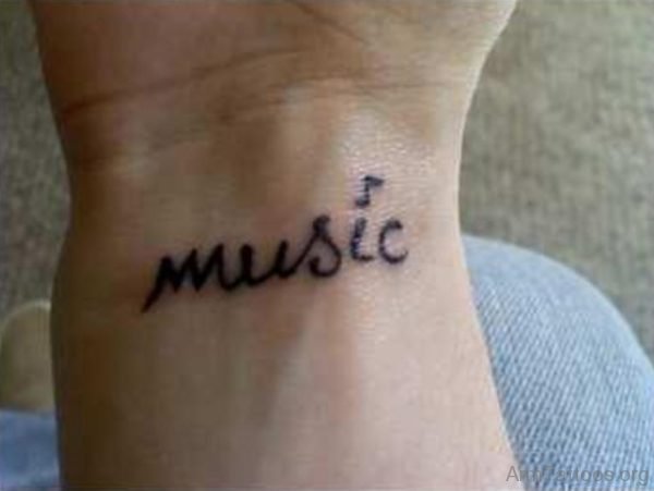 Music Word Tattoo