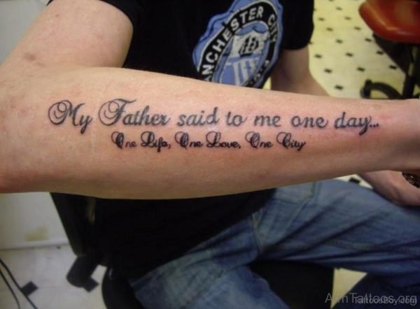 My Father Said To Me One day