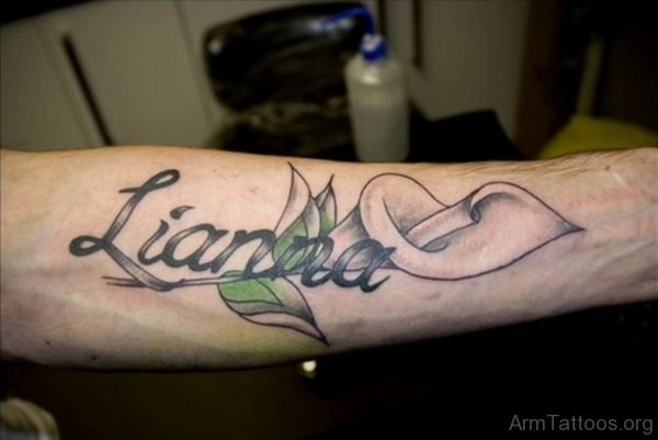 Name And Lily Tattoo