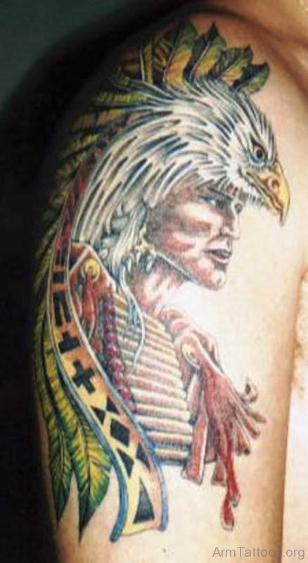 Native American Eagle Tattoo Design