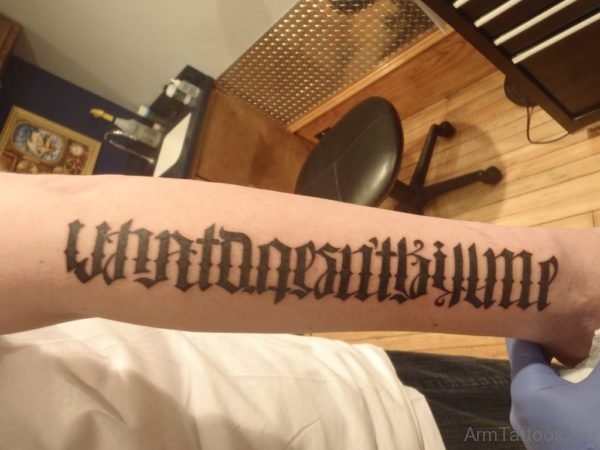 New Style Ambigram Tattoo