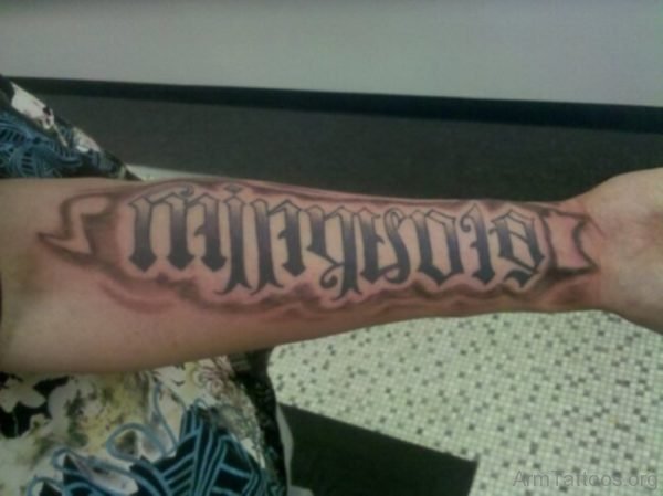 New Styles Ambigram Tattoo