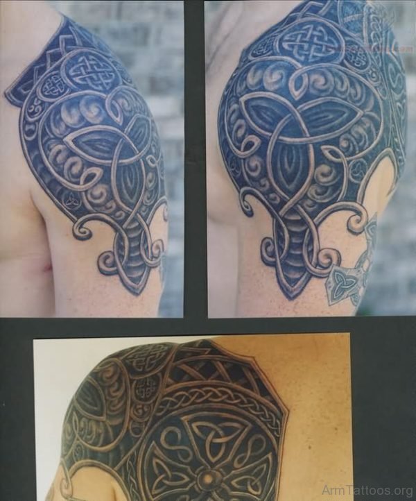 Nice Celtic Armour Tattoo 