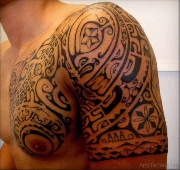 Nice Designer Armor Tattoo 