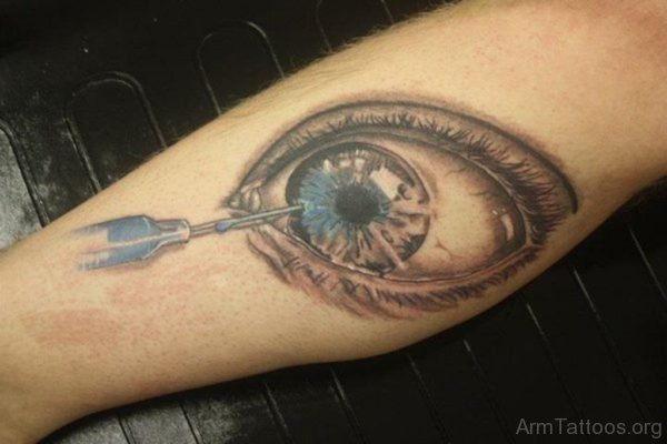 Nice Eye Tattoo On Hand 
