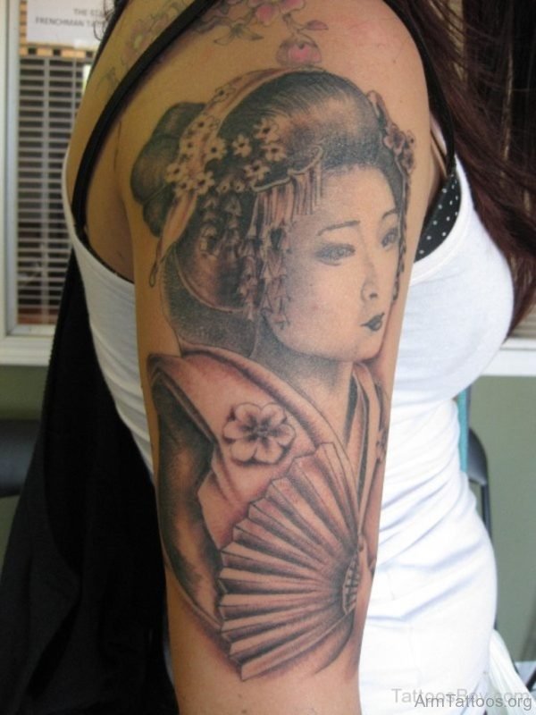 Nice Geisha Tattoo 