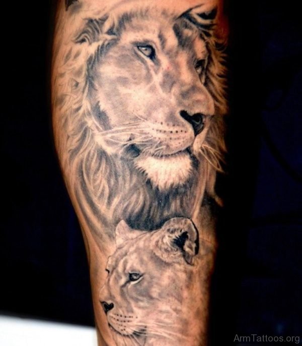 Nice Lion Tattoo 