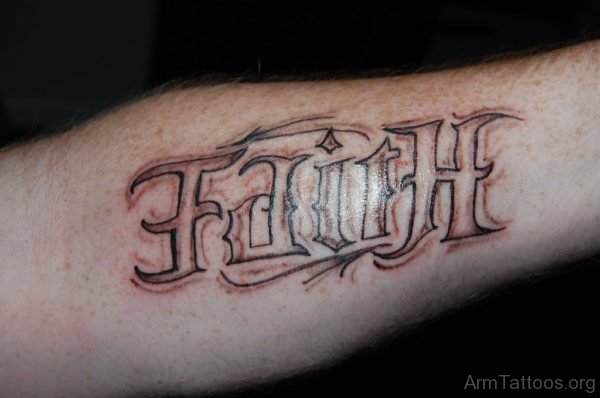 Nice Looking Ambigram Tattoo
