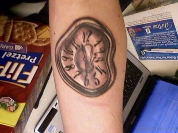 Nice Looking Clock Tattoo