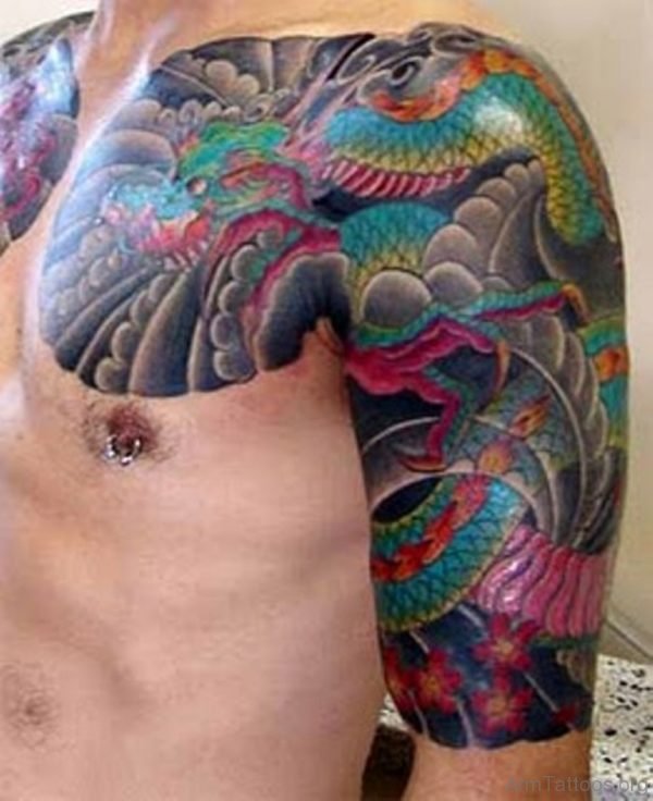 Nice Looking Dragon Tattoo Design