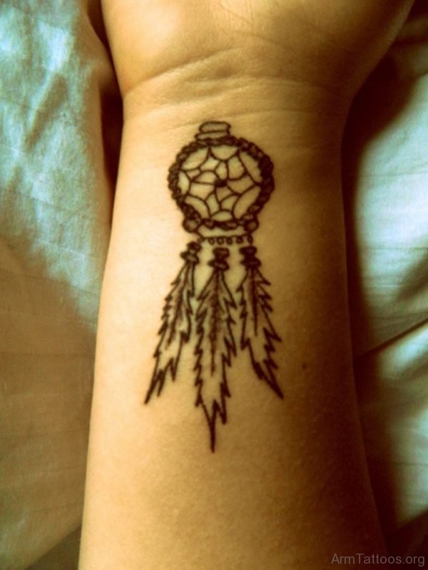 Nice Looking Dreamcatcher Tattoo