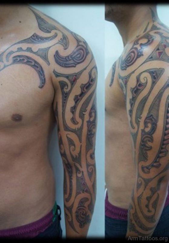 Nice Looking Maori Tribal Tattoo