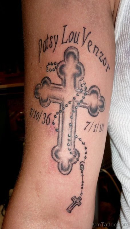 Nice Looking Rosary Tattoo