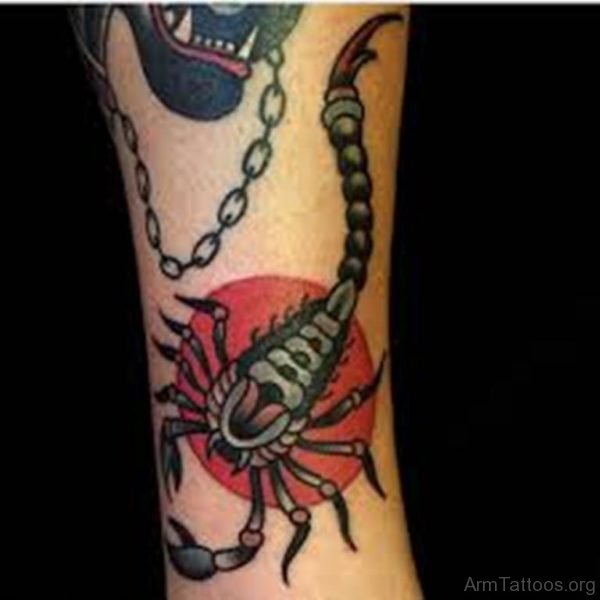 Nice Looking Scorpion Tattoo 