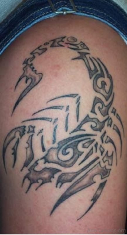 Nice Looking Scorpion Tattoo