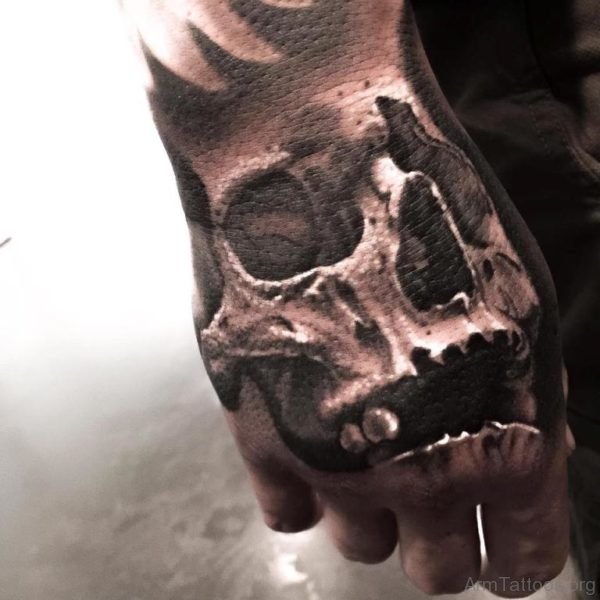 Nice Looking Skull Tattoo