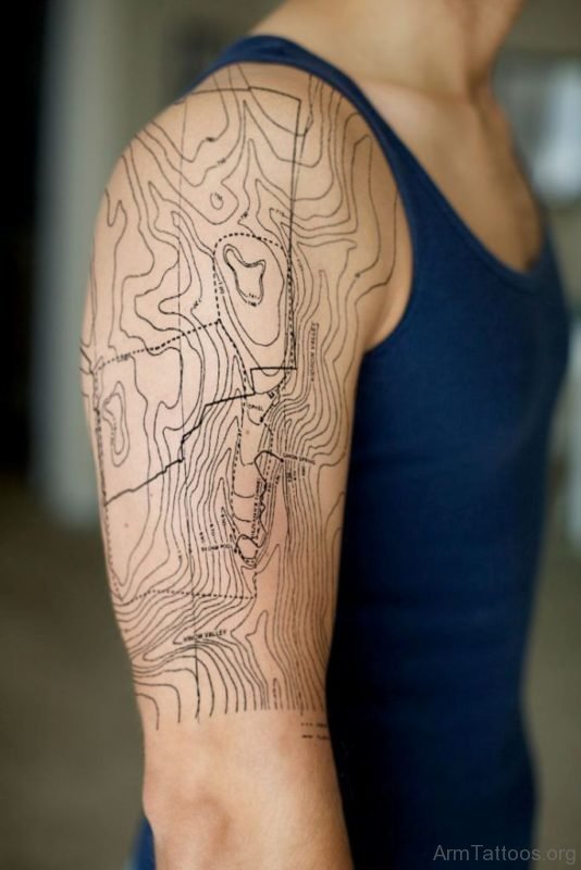 Nice Map Tattoo