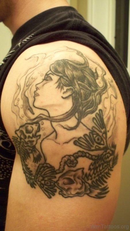 Nice Medusa Tattoo On Arm 