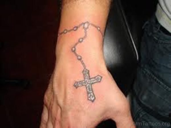 Nice Rosary Tattoo 