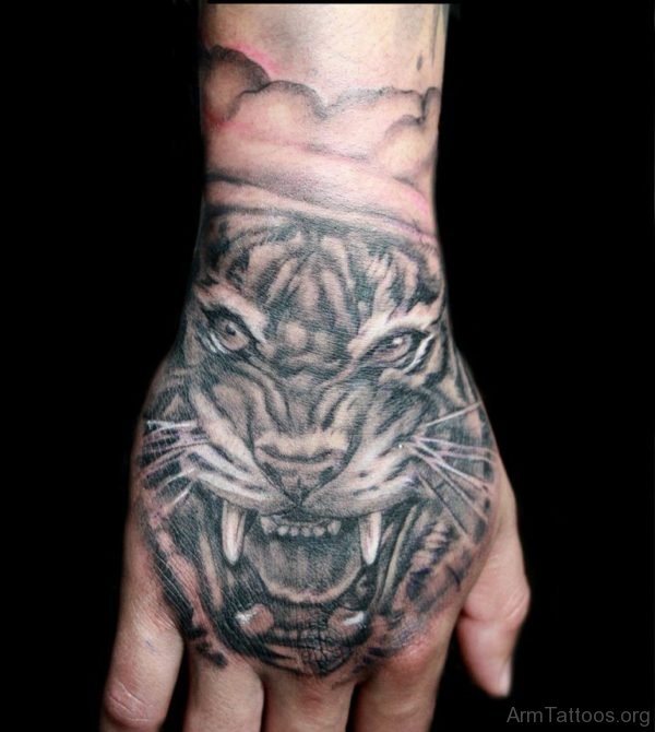 Nice Tiger Tattoo 