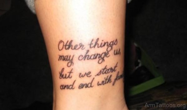 Nice Wording Tattoo 