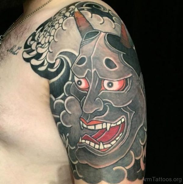 Oni Mask Tattoo