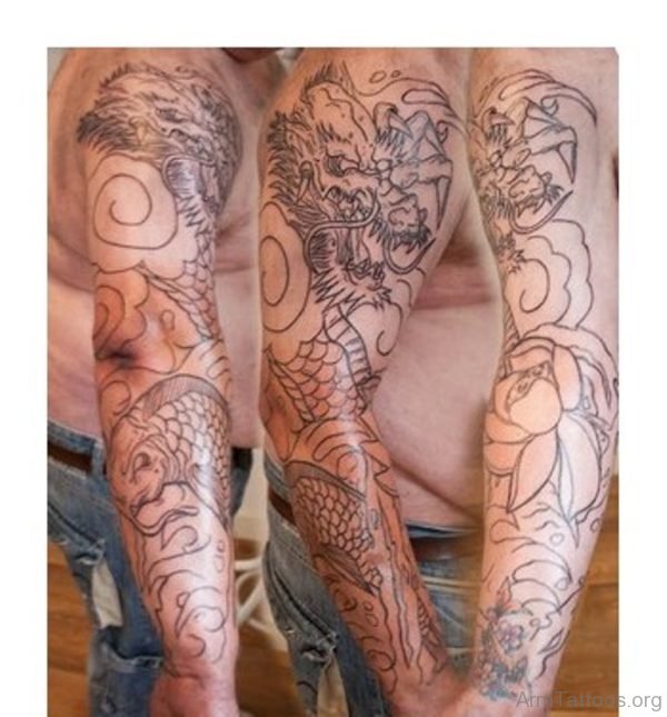 Dragon Tattoo design For Arm