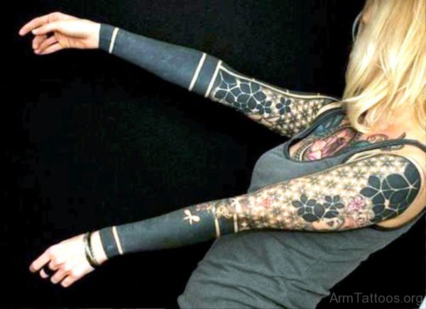 Outstanding Black Tattoo On Arm 