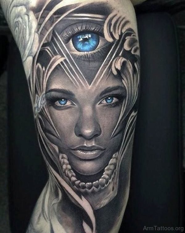 Outstanding Portrait Tattoo On Arm 